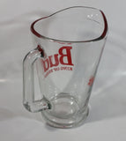 Budweiser Bud "King of Beers" 9" Tall 48oz. Heavy Glass Beer Pitcher