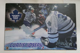 2000 NHL Ice Hockey Toronto Maple Leafs Goaltender Curtis Joseph Large 22 1/2" x 34" Hardboard Wall Plaque