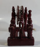 Vintage JN IND Asian Chinese Mechanical Miniature Model Wooden Loom