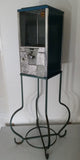 Vintage 5 Cent Sticker Oak Gumball Machine with Stand - Missing Some Parts