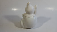 White Ghost Shaped Boo! Ceramic Candy Jar