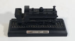Pannier Tank Engine Train Railroad Locomotive Black Sculpture Made of Real Coal
