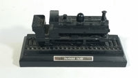 Pannier Tank Engine Train Railroad Locomotive Black Sculpture Made of Real Coal