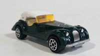 Vintage 1980s Majorette Morgan Hard Top Convertible Dark Green and White No. 261 1/50 Scale Die Cast Toy Car Vehicle Made in France