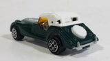 Vintage 1980s Majorette Morgan Hard Top Convertible Dark Green and White No. 261 1/50 Scale Die Cast Toy Car Vehicle Made in France