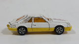 Vintage Corgi Ford Mustang Cobra White and Yellow Philadelphia Phillies MLB Baseball Team White Die Cast Toy Car Vehicle with Opening Hatchback