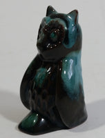 Vintage BMP Blue Mountain Pottery 3" Tall Owl Wildlife Bird Sculpture