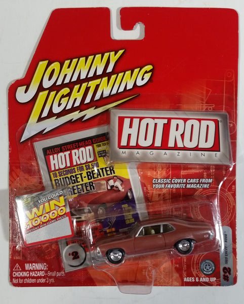2004 Johnny Lightning Hot Rod Magazine #2 1969 Chevy Nova Brown Die Cast Toy Muscle Car Vehicle New in Package