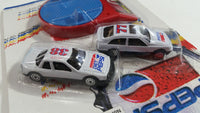 1990s Golden Wheel Special Edition Pepsi & Diet Pepsi Team Racer #38 Peter Comlia & #77 Die Cast Toy Race Car Vehicles with Red "Turn Base" Soda Pop Collectible New in Package