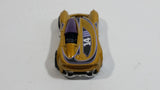 2009 Hot Wheels Connect Cars: Track Legends Monoposto Gold Die Cast Toy Car Vehicle