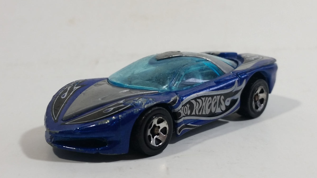 2001 Hot Wheels Logo Motive Pontiac Banshee Blue Die Cast Toy Sports C ...