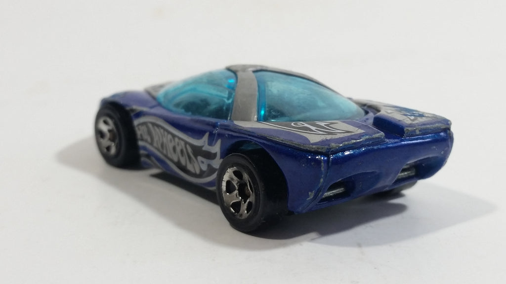 2001 Hot Wheels Logo Motive Pontiac Banshee Blue Die Cast Toy Sports C ...