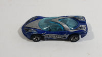 2001 Hot Wheels Logo Motive Pontiac Banshee Blue Die Cast Toy Sports Car Vehicle
