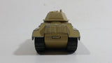 Vintage Majorette Sonic Flashers Tank Light Sand Brown Beige Military Army Toy Car Vehicle - Working