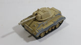 Vintage Majorette Sonic Flashers Tank Light Sand Brown Beige Military Army Toy Car Vehicle - Working