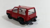Unknown Brand Rescue Fire or Medic Red Die Cast Toy Car Emergency Vehicle