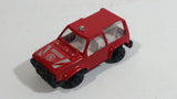 Unknown Brand Rescue Fire or Medic Red Die Cast Toy Car Emergency Vehicle
