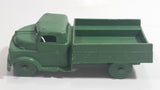 Vintage 1960s Reliable Toys Style Olive Green Army Truck Hard Plastic Toy Car Vehicle
