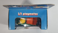 Vintage 1985 Li'l Playmates No. 780590 Mobile Crane Truck Orange, Green and Blue Plastic Toy Car Vehicle New in Box