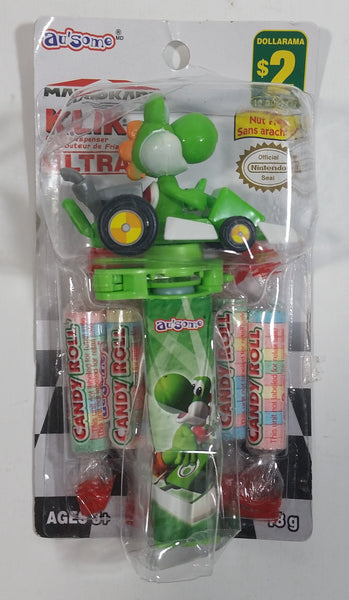 2010 Klik Nintento Mario Kart Yoshi Character Rockets Candy Dispenser New in Package