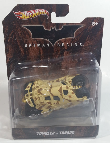 2011 Hot Wheels DC Comics Batman Begins Movie Film Tumbler Tan Sand Beige Army Camouflage Brown Die Cast Toy Car Vehicle New in Package