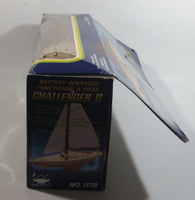 Vintage 1985 New Bright Battery Operated 12 1/2" Long Challenger II Sail Boat No. 1178 Toy Watercraft Vehicle New in Box