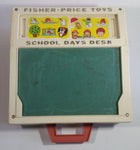 Vintage 1972 Fisher Price Toys 176 School Days Desk Magnetic Chalkboard Toy