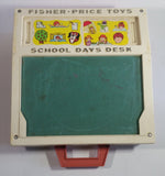 Vintage 1972 Fisher Price Toys 176 School Days Desk Magnetic Chalkboard Toy