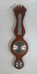 Vintage Taylor Banjo Style Wood Cased Weather Station Thermometer, Barometer Hygrometer