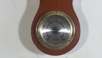 Vintage Taylor Banjo Style Wood Cased Weather Station Thermometer, Barometer Hygrometer