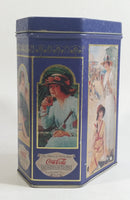 1994 Coca Cola Coke Soda Pop "The Drink of All of The Year" Blue 6" Tall Tin Metal Container