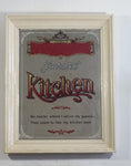 Vintage Stamford Art Gourmet Kitchen "No matter where I serve my guests, They seem to like my kitchen best." Decorative 11" x 14" Wood Framed Mirror