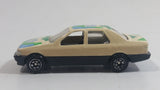 Yatming No. 815 Ford Sierra Sapphire #15 Cream White with Blue Green Die Cast Toy Car Vehicle
