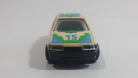 Yatming No. 815 Ford Sierra Sapphire #15 Cream White with Blue Green Die Cast Toy Car Vehicle