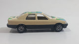 Yatming No. 815 Ford Sierra Sapphire #15 Cream White with Blue Green Die Cast Toy Car Vehicle