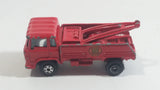 Yatming Wrecker Salvage Tow Truck Red Fire Department Die Cast Toy Car Wrecking Towing Vehicle