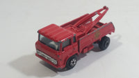 Yatming Wrecker Salvage Tow Truck Red Fire Department Die Cast Toy Car Wrecking Towing Vehicle