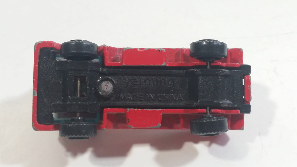 Yatming Wrecker Salvage Tow Truck Red Fire Department Die Cast Toy Car ...