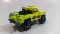 Majorette No. 291 & No. 228 Depanneuse Truck 4WD Fluorescent Yellow Die Cast Toy Car Vehicle