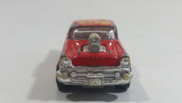 Majorette No. 223 Chevy 57 Red with Flames Die Cast Toy Car Vehicle