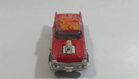 Majorette No. 223 Chevy 57 Red with Flames Die Cast Toy Car Vehicle