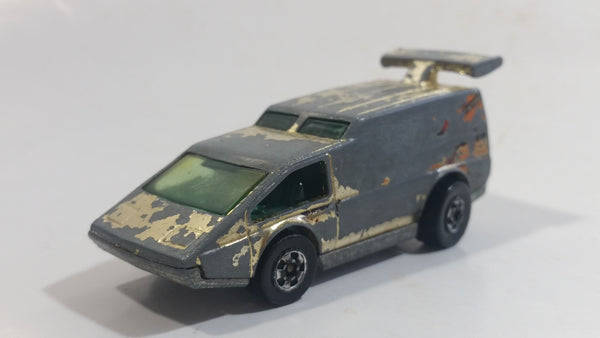 1979 Hot Wheels Golden Machines Spoiler Sport Van Originally Gold Chrome Die Cast Toy Car Vehicle - Hong Kong - 2 Rear window Version