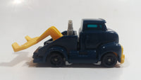 1997 Hot Wheels Tow Truck Dark Blue Plastic Body Die Cast Toy Car Vehicle McDonald's Happy Meal