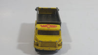 1993 Corgi Auto City Tipping Lorry Dump Truck "Wolf" "5" Yellow and Grey Die Cast Toy Car Vehicle