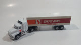 1997 Matchbox Mack CH600 Semi Tractor with Articulated Trailer Safeway Food & Drug 1:97 Scale White Die Cast Toy Car Vehicle with Opening Rear Doors