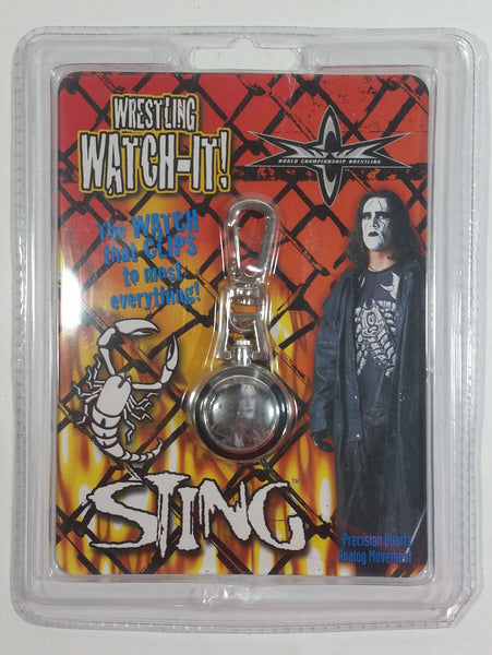 1999 Watch-It! Wrestling Sting Wrestler Character Watch with Clip New in Package