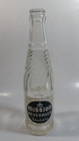 Vintage 1950s Mission Beverages 10 oz Clear Glass Twist Neck Beverage Bottle "Naturally Good In All Flavors"