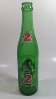 Vintage 2 Way Soda Pop Beverage 9 1/2" Tall Green Glass Soda Pop Beverage Bottle