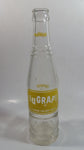 Vintage Nugrape "A Flavour You Can't Forget" 9 1/2" Tall 10 Fl oz Clear Glass Soda Pop Beverage Bottle
