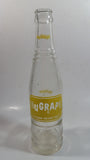 Vintage Nugrape "A Flavour You Can't Forget" 9 1/2" Tall 10 Fl oz Clear Glass Soda Pop Beverage Bottle